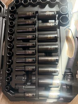 Gearwrench Deep Impact Socket Set in Case 39 pc