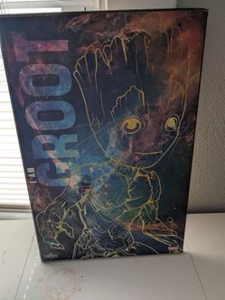 $5 Groot G.O.G. wooden poster