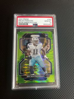 Micah Parsons [Neon Green Pulsar Prizm] #(contact info removed) Panini Prizm