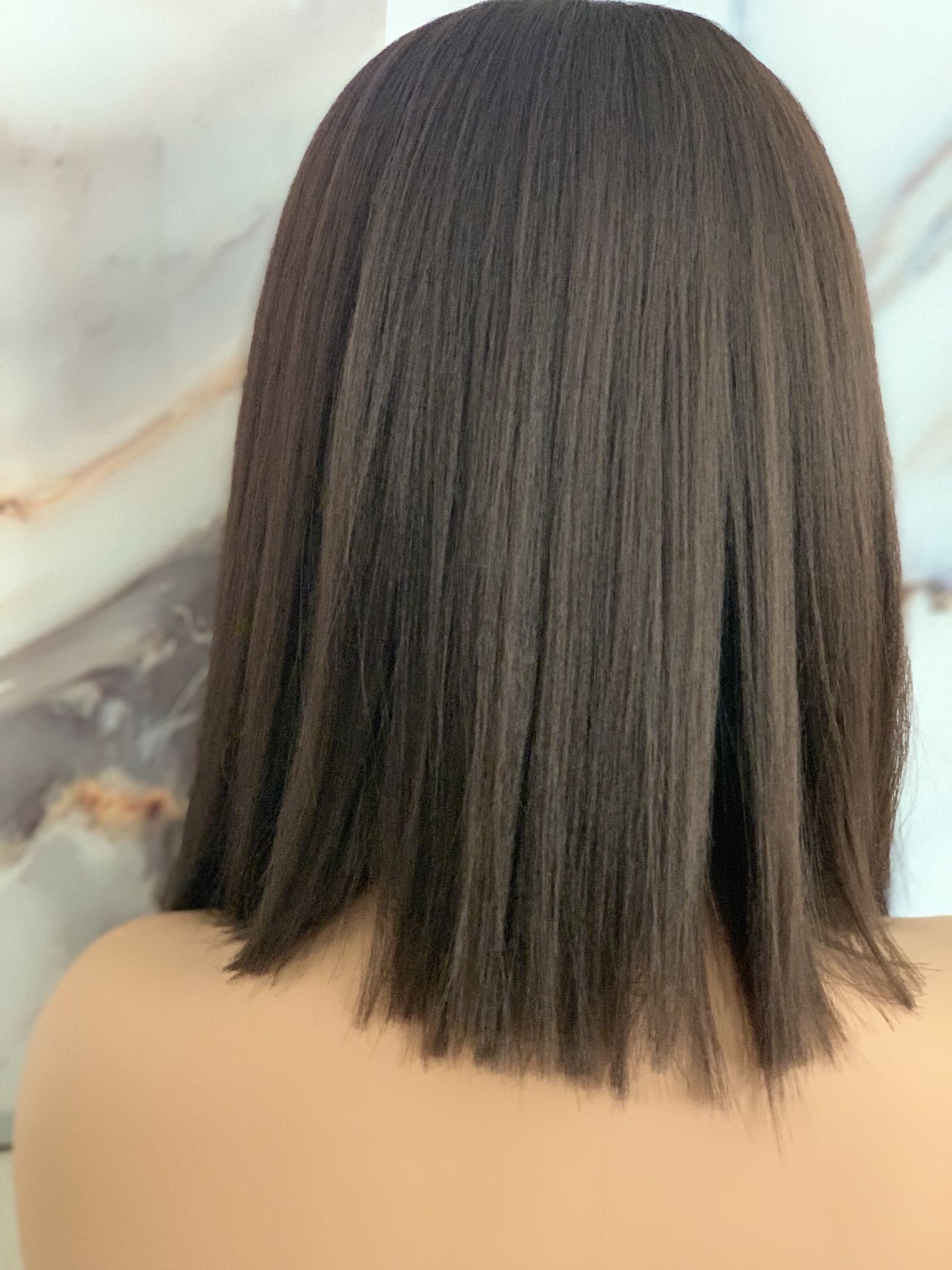 Brown Angle Bob Lace Front Wig