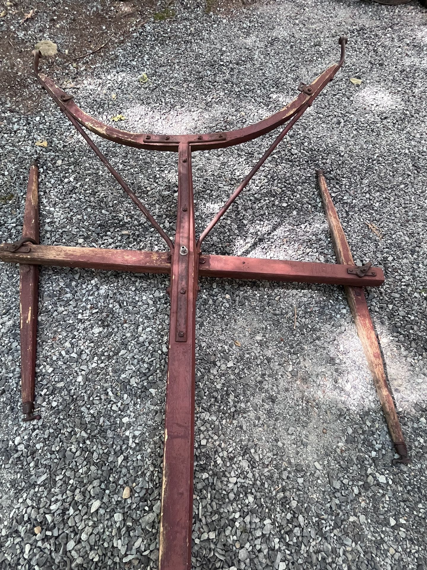 Antique Wagon Tongue Horse Yoke Harness Hitch