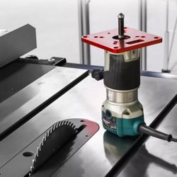 Aluminum Handheld Router Invert Mounting Plate – Compact Table-Top Conversion for Portable Trim Routers