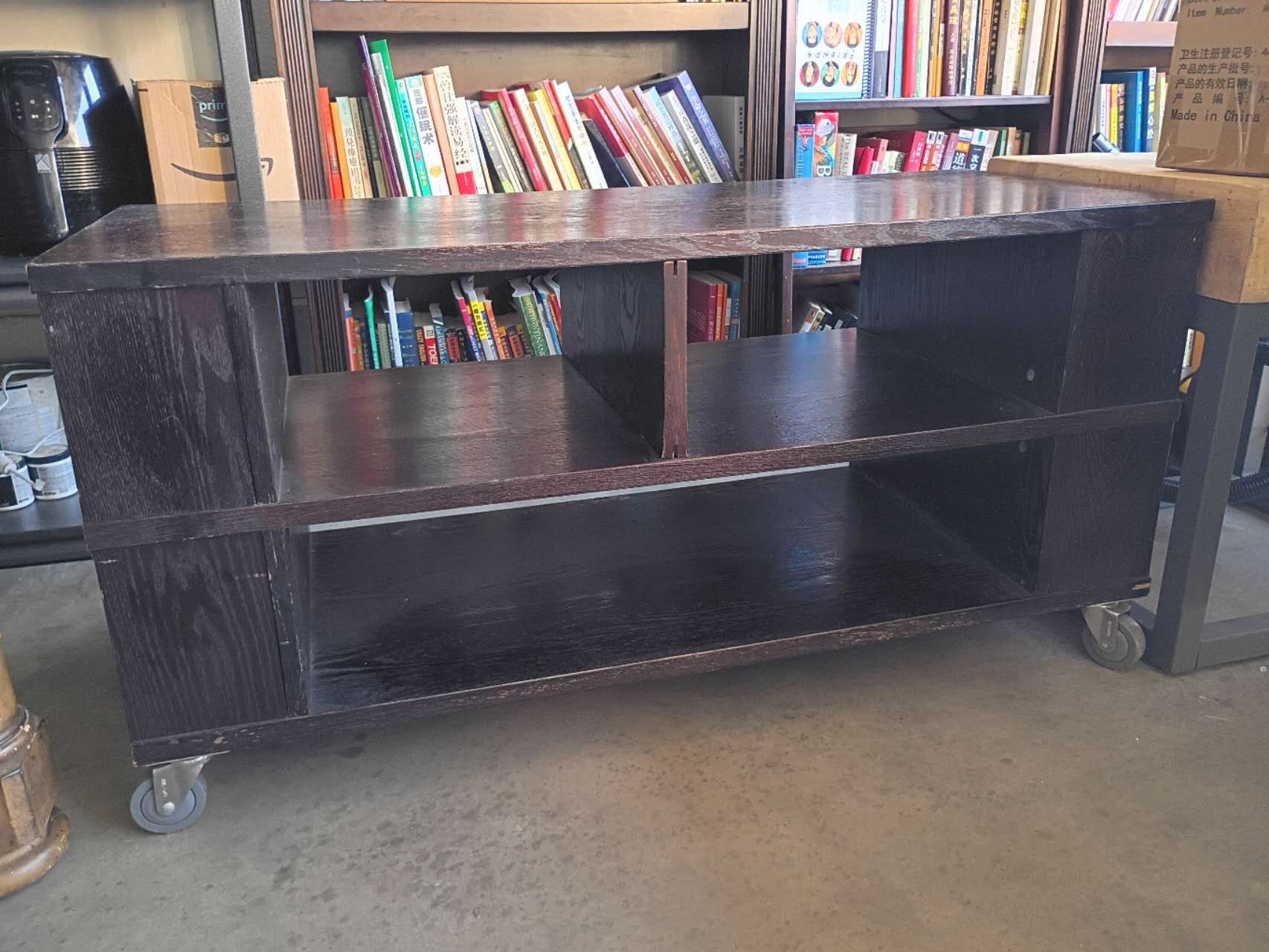 Rolling Storage Cabinet / TV Stand – 7/10 Condition
