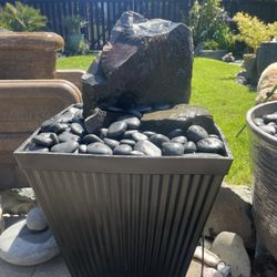 26” Custom Natural Basalt Rock Water Fountain Complete Package