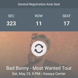 Most Wanted Tour Bad Bunny Tickets