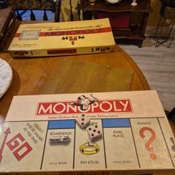 Vintage 1985 Monopoly board game