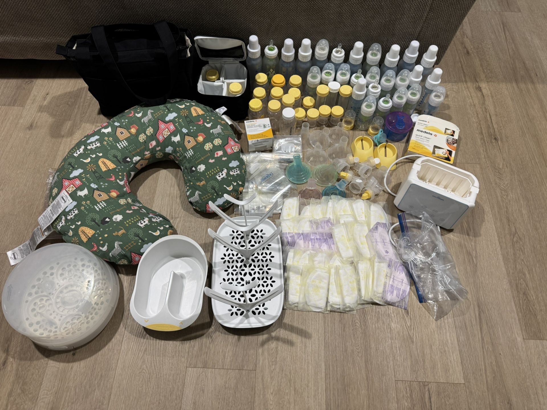 Medela Double Electric Breast Pump With A Lot Of Attachments