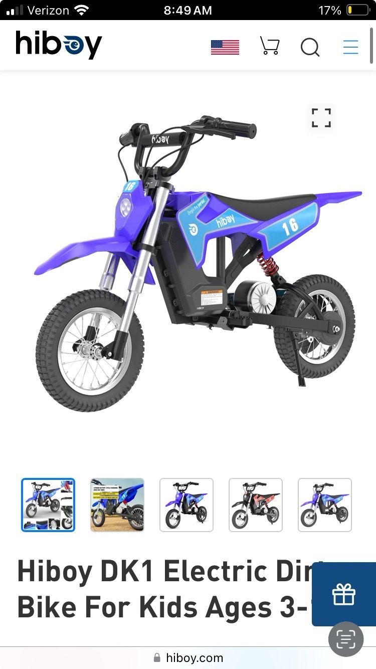 Hi boy Electric Kids Dirt Bike