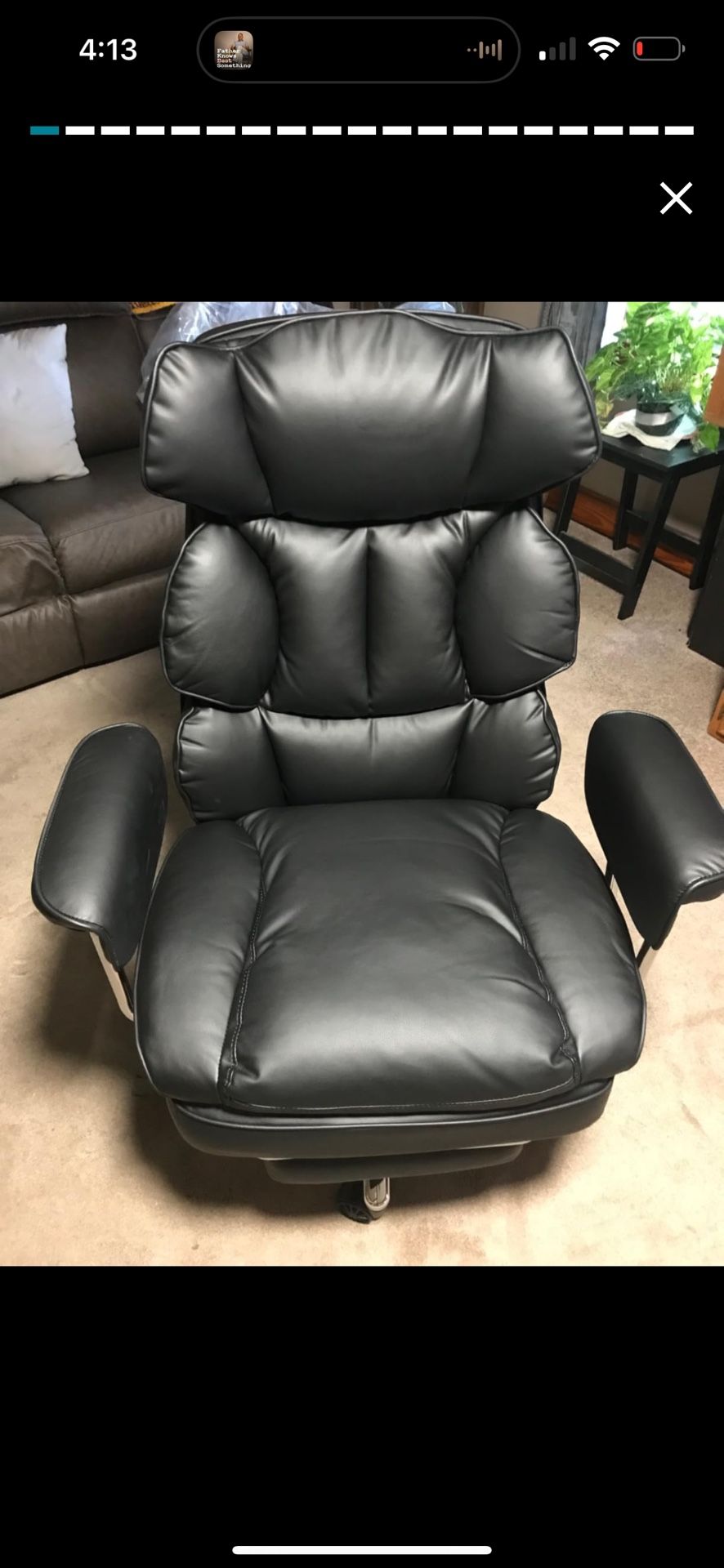 NEW OLIXIS Ergonomic Chair – Leather, 400 lb, Reclines, Footrest, Oversized Seat