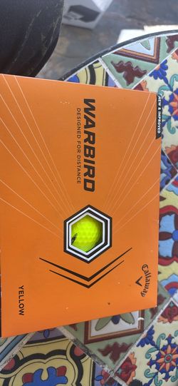 12-pack) box of Callaway Warbird Yellow Golf Balls