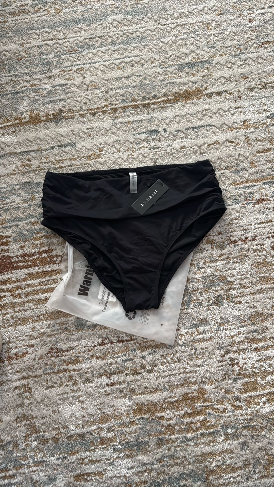 Women Mid Rise Bikini Bottoms Full Coverage Swimsuit Ruched Scrunch Swim Bottom