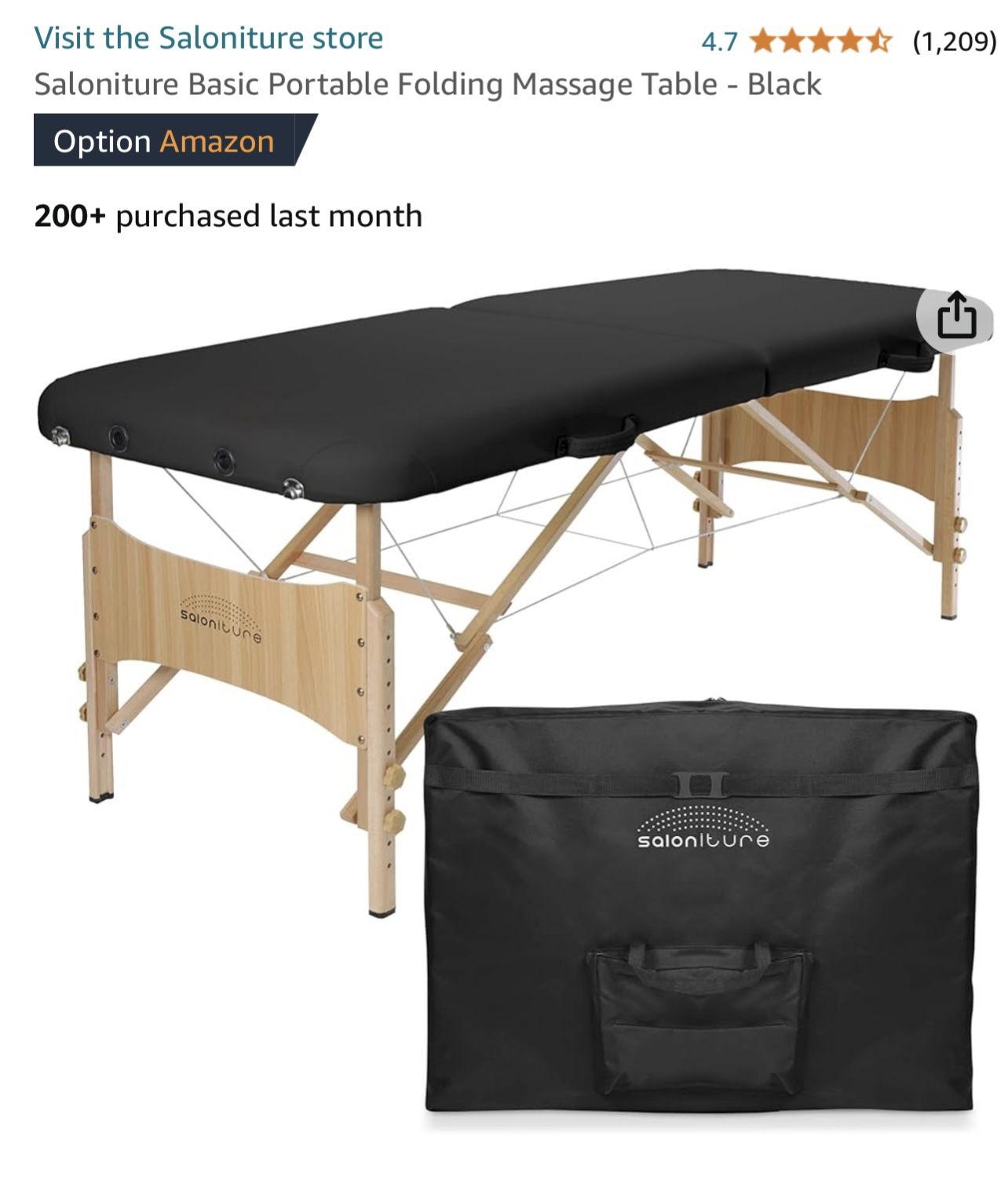 Massage Table Adjustable Legs…New Open Box!!! for Sale in Portland, OR