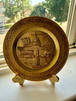 Washington DC Golden Plate 