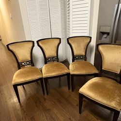 Luxury CENTURY FURNITURE Dining Chairs – Set of 4 (High-End Designer Quality) 