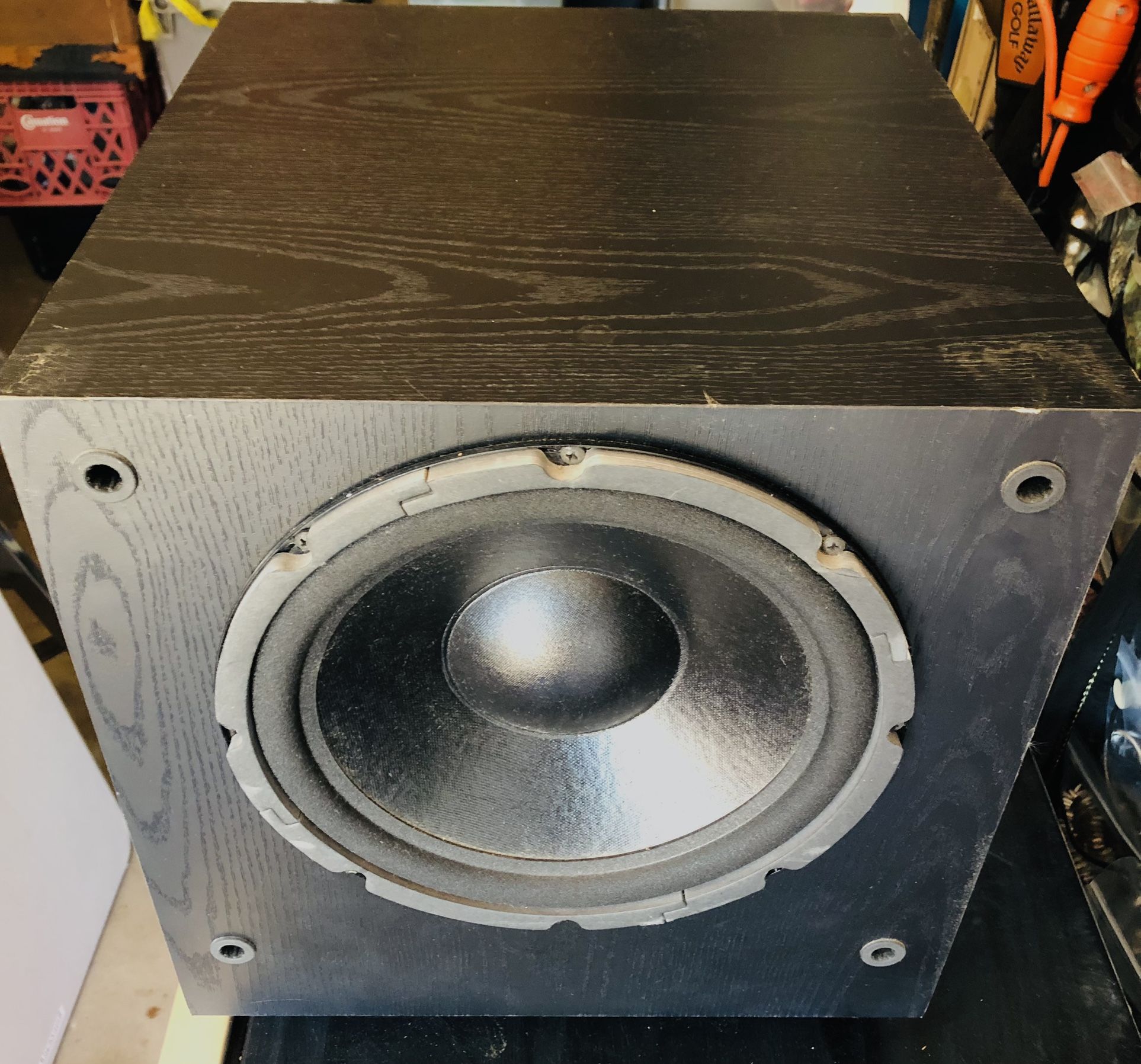 Optimus PRO-SW100P 100W Powered Subwoofer 40-4080 Home Theater Surround Sub