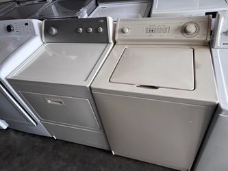 Light beige color whirlpool washer and dryer electric heavy duty super capacity working perfectly. Extra for delivery same day delivery and installati