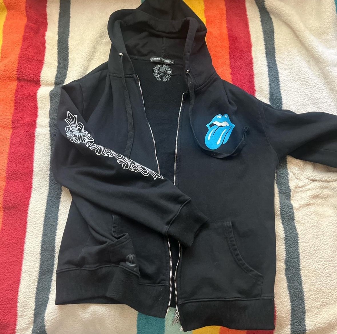 Chrome Heart Rolling Stone Zip Up
