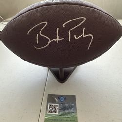 BROCK PURDY SIGNED SAN FRANCISCO 49ERS AUTOGRAPHED WILSON FOOTBALL W/COA - 681
