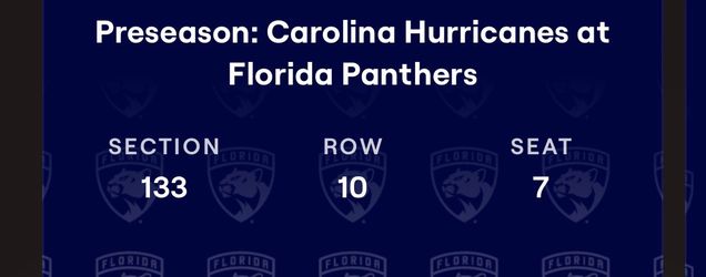 2 FLORIDA PANTHERS VS CAROLINA HURRICANES