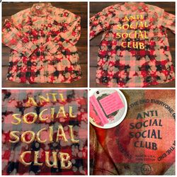Anti Social Social Club Chromey Red Flannel