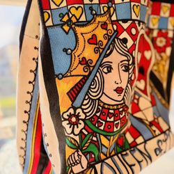 Brighton Queen of Love Reversible Canvas Tote Bag