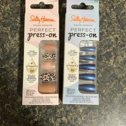 Sally Hansen Salon Effects Press On Nails-2 Items!($14.94+ Value )
