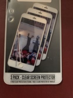 3 pack clear screen protector iPhone 6