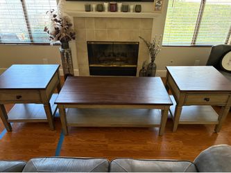 Coffee table with End tables
