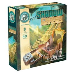 Shadow Glyphs Logic Puzzle Board Game | LogiQuest Puzzle Adventure Game | Kids & Family Puzzle Game | Includes 40 Puzzles 