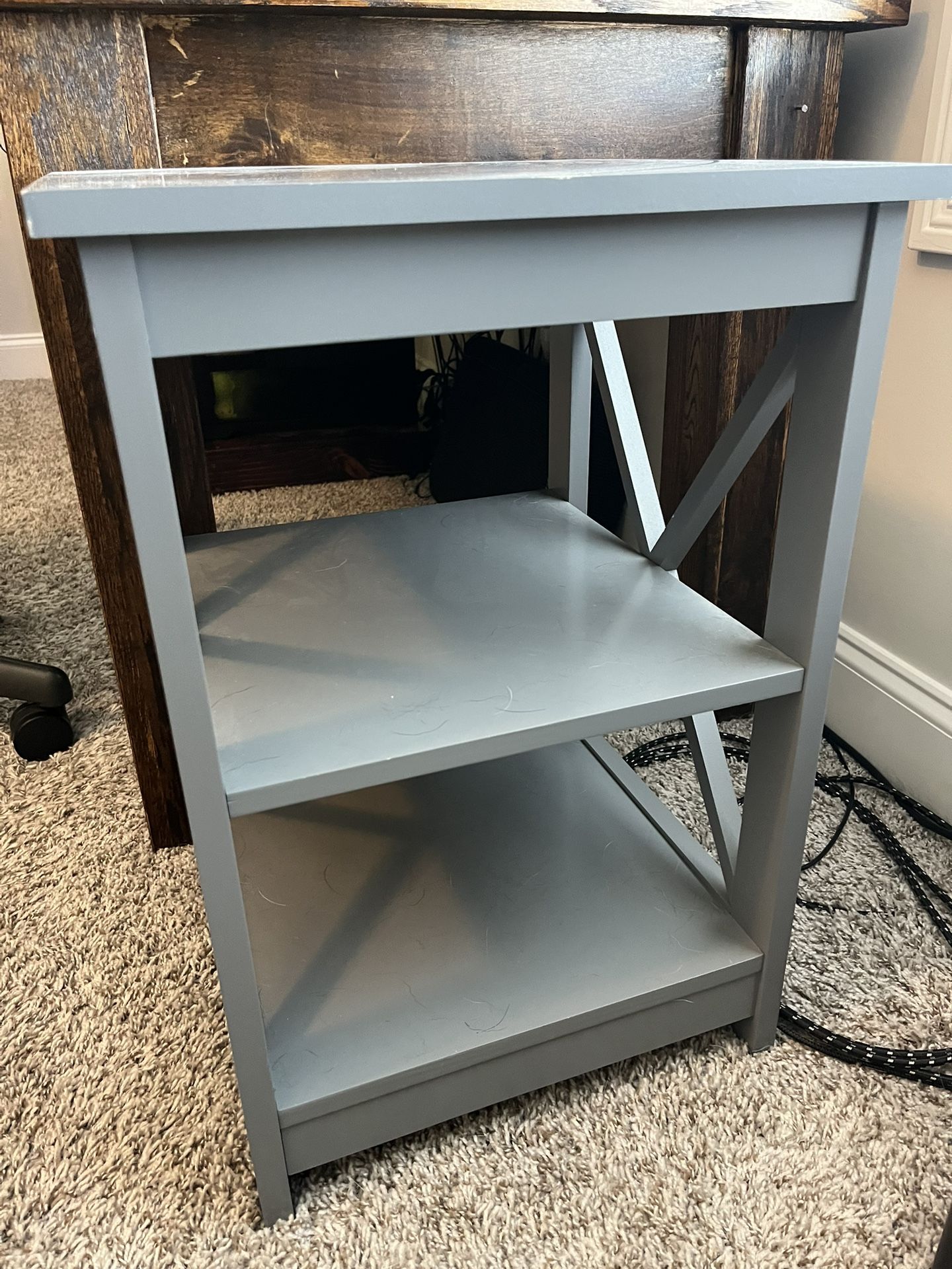 Gray Side Table