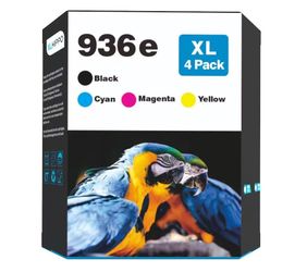 936e High Yield Ink Cartridges 4-Pack for HP OfficeJet Pro