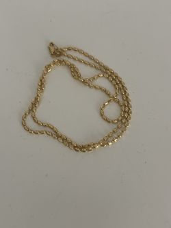 18k Real Italian Gold, Diamond Cut, Weigh 5gr. 