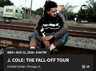 J Cole Tickets United Center Front Row Floor Seats!