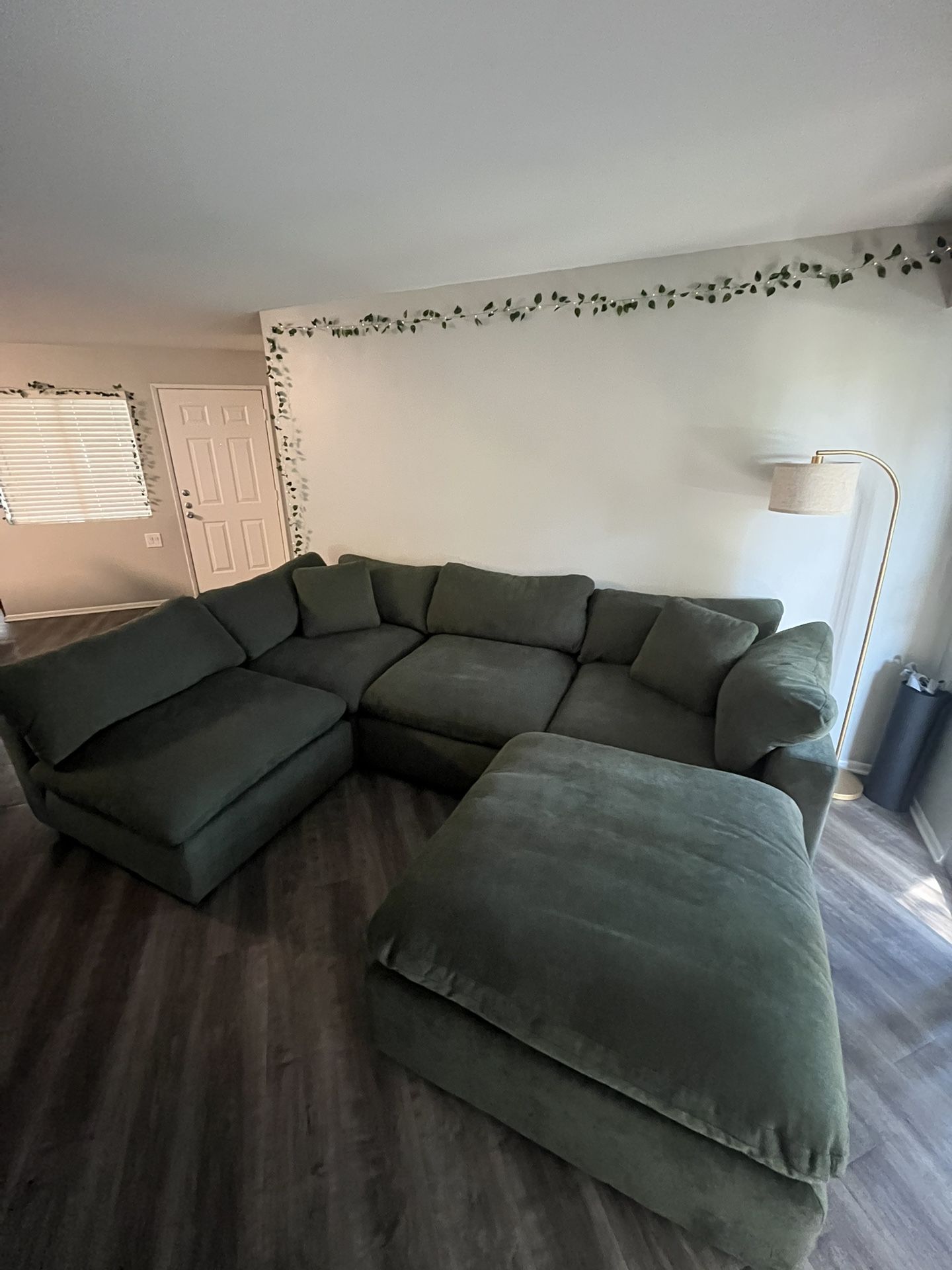 Couch with Ottoman