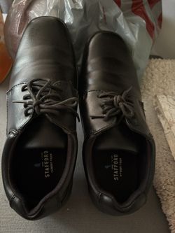 Stafford Little Kid/Big Kid Boys Landon Oxford Shoes Black Closed Toe