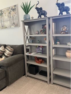 Gray shelf