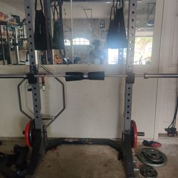 Power cage rack with cable machine bundle