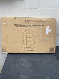CORNER 6-CUBE STORAGE ORGANIZER