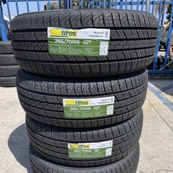 265/70/16 TBB Ht New Tires Installed And Balanced 40,000 Miles Warranty