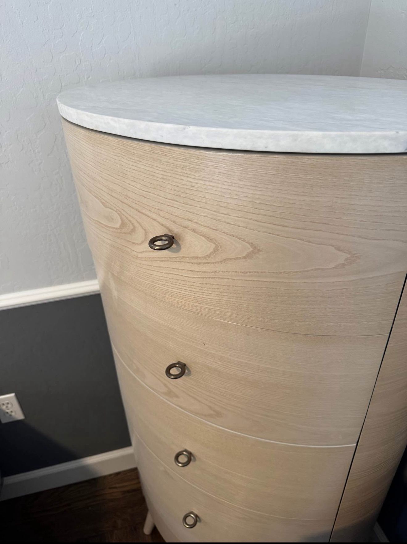 High End West Elm Penelope Narrow 5-Drawer Dresser (26")- RARE LIGHT GRAY - Retailed $1299+- Offers