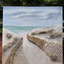 Textured Beach Canvas 