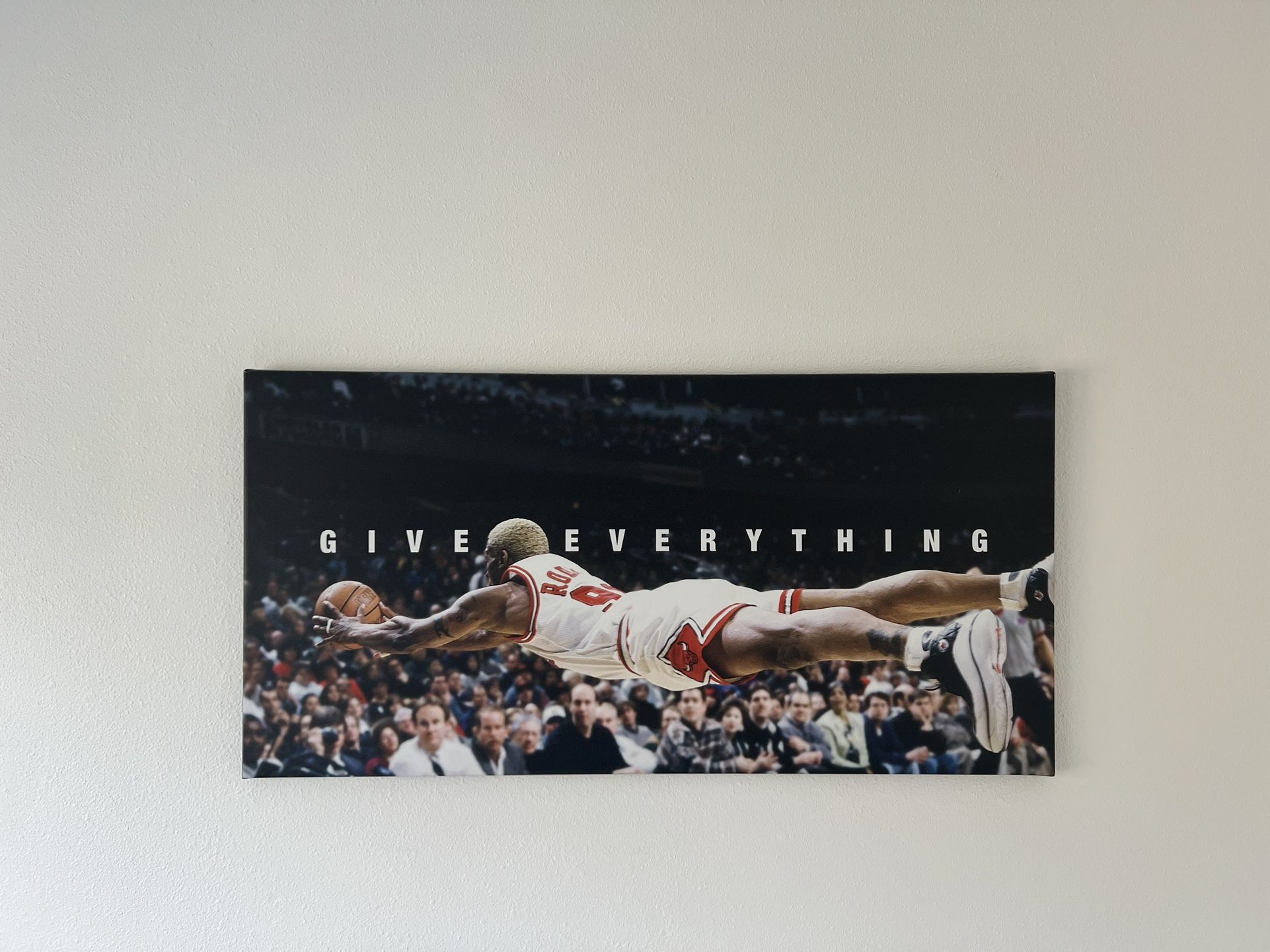 Dennis Rodman - Give Everything on Gallery Canvas “Ikonick” Piece