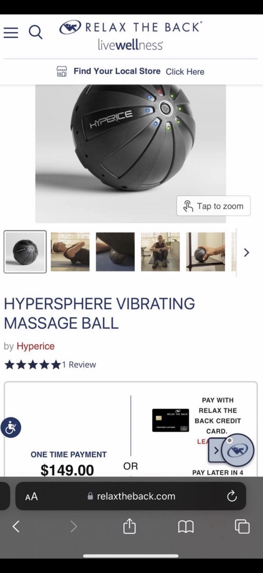 vibrating massage ball hypersphere Hyperice Hypersphere Mini Massage Ball