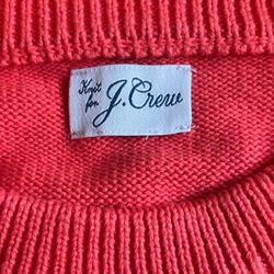 J Crew Heritage Sweater Sz L - never worn - Persimmon/Orange Color