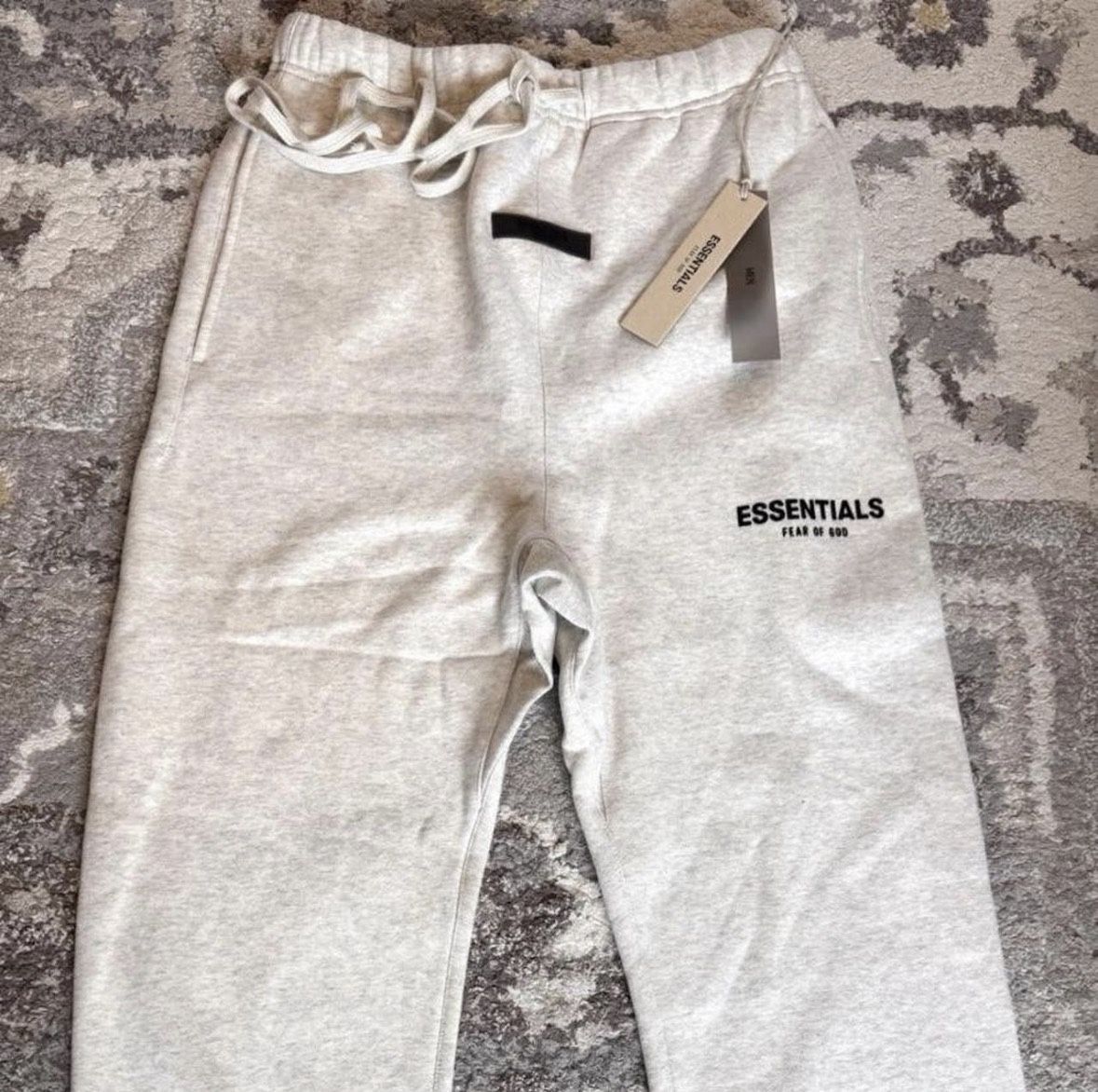 White Essentials Sweatpants