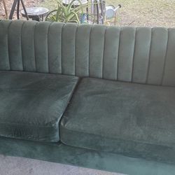 Velvet Green Love Seat