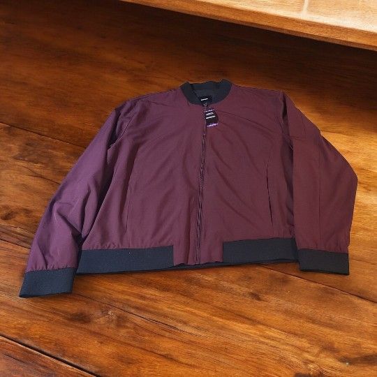 Express Men's Lightweight Bomber Jacket Size XXL Winetasting