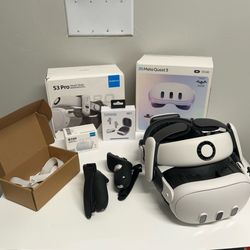 TESTED Meta Quest 3 512GB VR Headset  & Bobovr S3 pro Bundle + Accessories HUGE BUNDLE