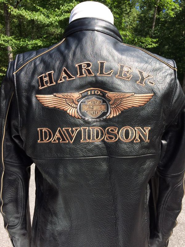 Harley Davidson 110th Anniversary Men S Leather Jacket Medium For In Simpsonville Sc Offerup