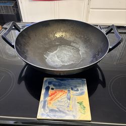 Large Cast Iron Wok